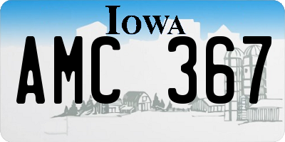 IA license plate AMC367