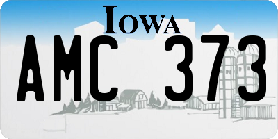 IA license plate AMC373