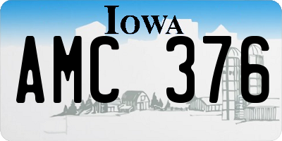 IA license plate AMC376