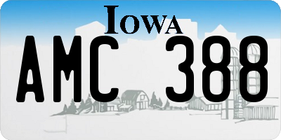 IA license plate AMC388