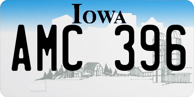 IA license plate AMC396