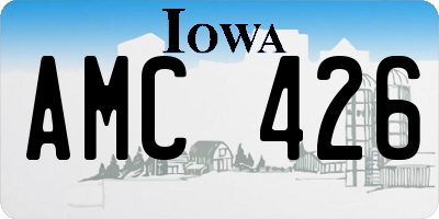 IA license plate AMC426