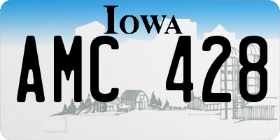IA license plate AMC428