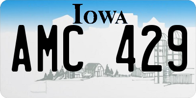 IA license plate AMC429