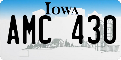 IA license plate AMC430
