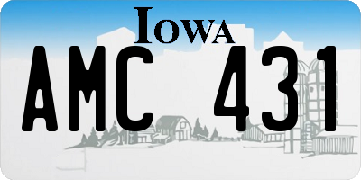 IA license plate AMC431