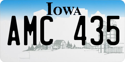 IA license plate AMC435