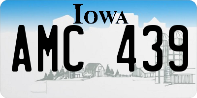 IA license plate AMC439