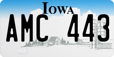 IA license plate AMC443