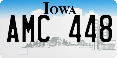 IA license plate AMC448