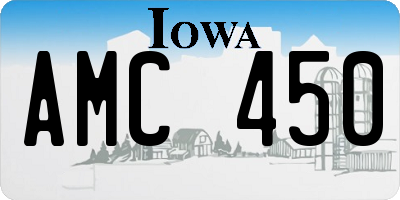IA license plate AMC450