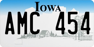 IA license plate AMC454