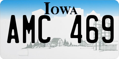IA license plate AMC469