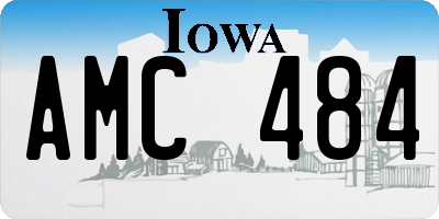 IA license plate AMC484