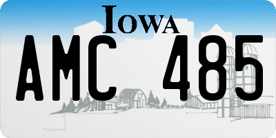 IA license plate AMC485