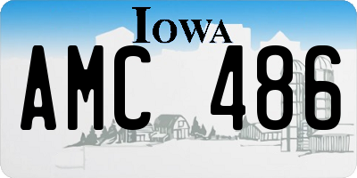 IA license plate AMC486