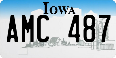 IA license plate AMC487