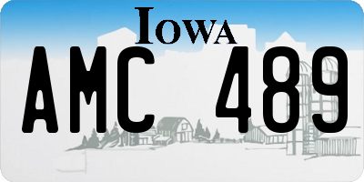 IA license plate AMC489