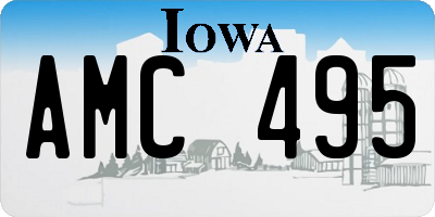 IA license plate AMC495