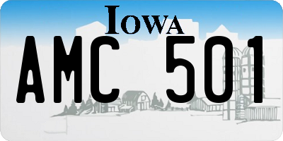 IA license plate AMC501