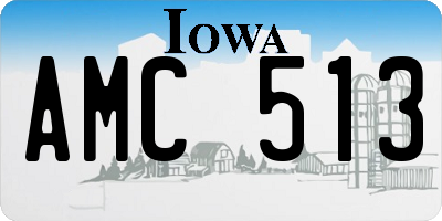 IA license plate AMC513