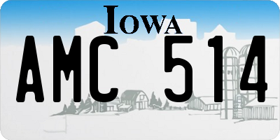 IA license plate AMC514