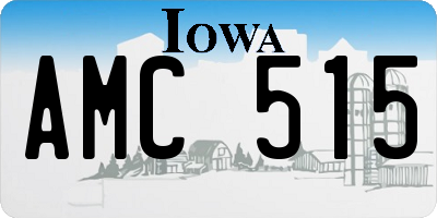IA license plate AMC515