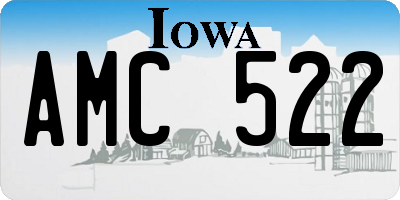IA license plate AMC522