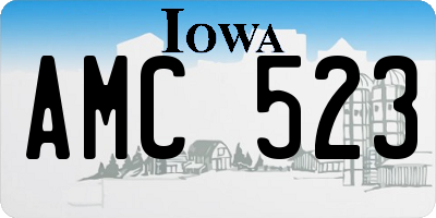 IA license plate AMC523