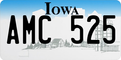 IA license plate AMC525