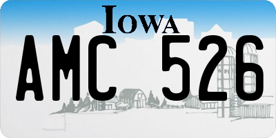 IA license plate AMC526