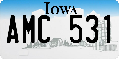 IA license plate AMC531