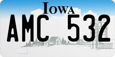 IA license plate AMC532