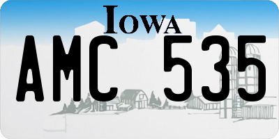 IA license plate AMC535