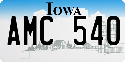 IA license plate AMC540