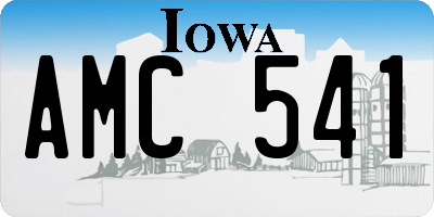 IA license plate AMC541