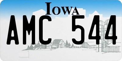IA license plate AMC544