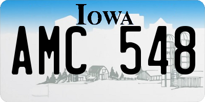 IA license plate AMC548
