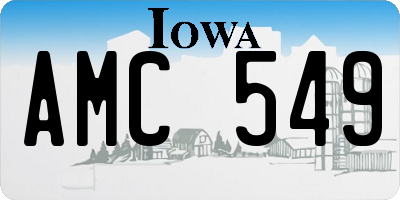 IA license plate AMC549