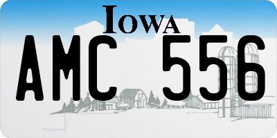 IA license plate AMC556