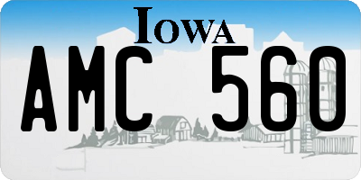 IA license plate AMC560