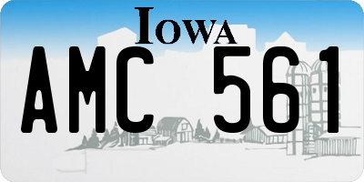 IA license plate AMC561