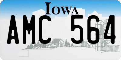 IA license plate AMC564