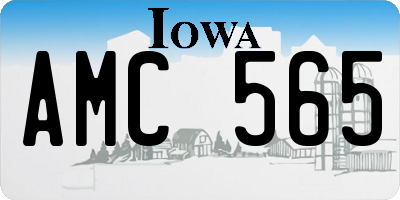 IA license plate AMC565