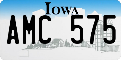 IA license plate AMC575