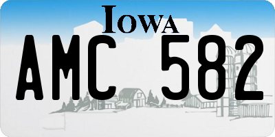 IA license plate AMC582