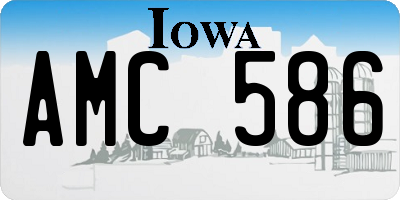 IA license plate AMC586