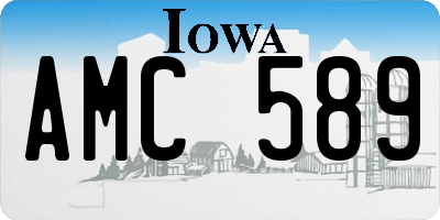 IA license plate AMC589