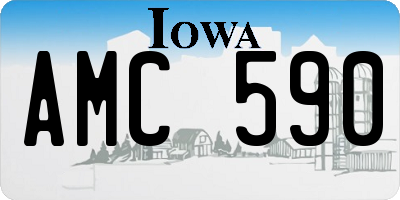 IA license plate AMC590