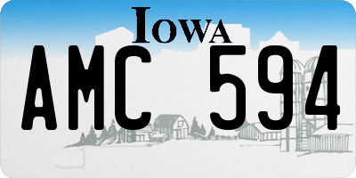 IA license plate AMC594